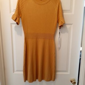 Calvin Klein sweater dress very elegant yellow